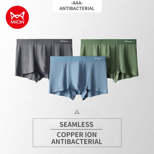 Men's 3-Pack Ice Silk Briefs: Cool & Breathable Comfort