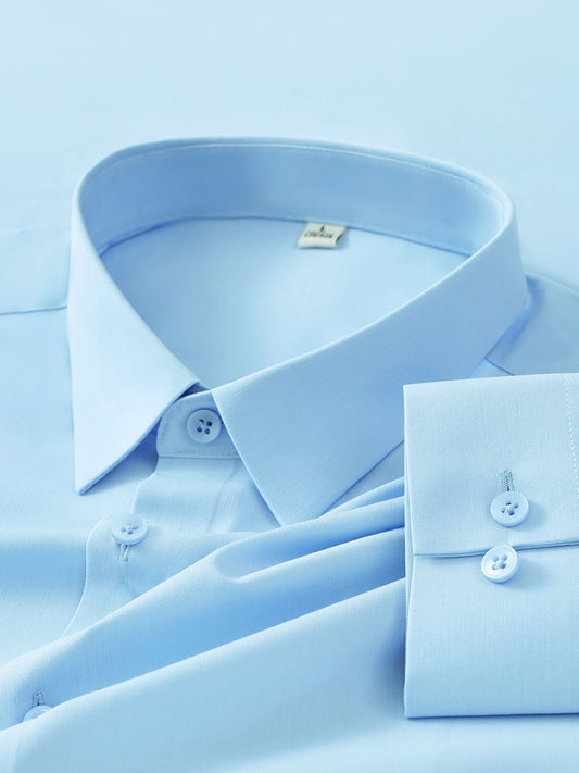 Men's Silk Luxury Business Long Sleeve Shirt