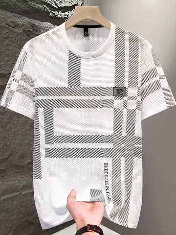 Obsidian Gridweave Emblem T-Shirt