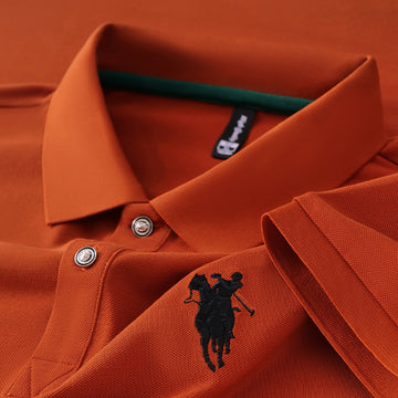 Emerald Stallion Crest Polo T-Shirt