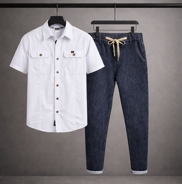 Frostfield Utility Shirt & Duskline Denim Set
