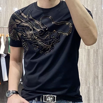 Obsidian Dragon Ember Graphic T-Shirt