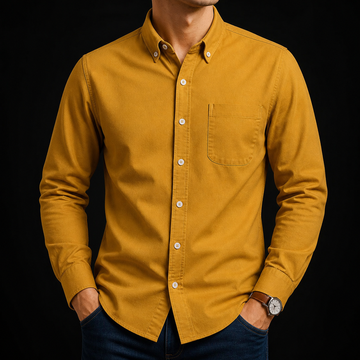 Brandy Punch Executive Cotton Long Sleeve Oxford Shirt
