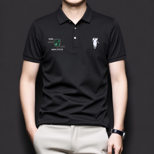 Emerald Stallion Crest Polo T-Shirt