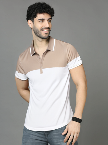 Vintage Refined Dual-Shade Polo T-Shirts