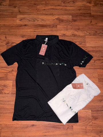 Botanic Trail Embroidered Piqué Polo T-Shirt